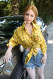 Tania: Pretty Blonde in Flannel