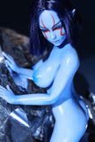 Miniature Anime Silicone Sex Doll 60cm Blue Momoko